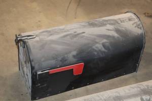 lot 737 image: Metal Mailbox 8x22x11