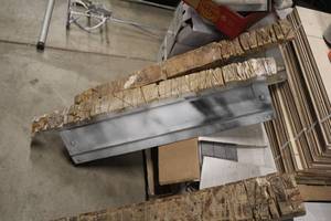 lot 778 image: Lot of (2) Wood TopMetal Folding Sawhorses