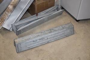 lot 780 image: Lot of (2) Metal Folding Sawhorses