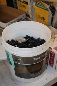 lot 846 image: Lot of (1 Pail) Trex Hideaway Hidden Fasteners