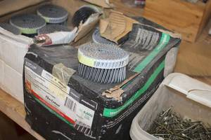lot 853 image: Lot of (18 Rolls) 2-14 Coil Reinforcement Nails
