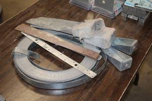 lot 873 image: Lot of  Assorted Construction Hangers & Strappings