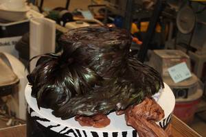 lot 904 image: Dh Fancy Feathered Hat with Hat Box