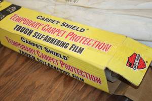 lot 968 image: Lot of (2 Partial Rolls) Carpet Shield 24 Carpet Shield Film