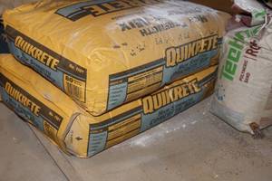 lot 990 image: Lot of (2) Quikrete High Strength Concrete Mix 80-lb. Bag