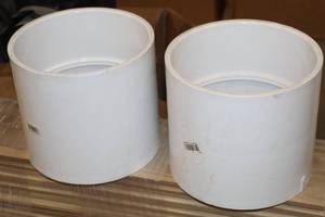 lot 997 image: Lot of (2) 6 PVC Pipe Connectors