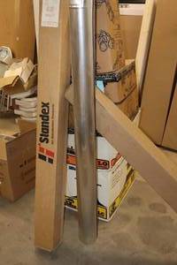 lot 1040 image: Lot of (6) Snappy 4 5 Aluminum Vent Pipe 400-0405
