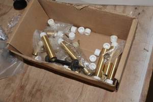 lot 1057 image: Lot of (1 Box) Assorted Door Stop Parts