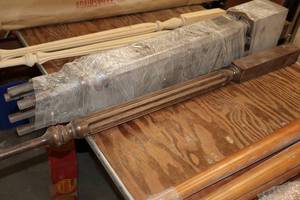lot 1823 image: Lot of (7) Stained Ballisters
