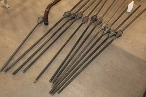 lot 1843 image: Lot of (11) Wrought Iron Dcor 12