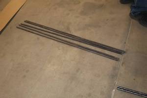lot 1844 image: Lot of (5) Wrought Iron Square Rods 12x45-14