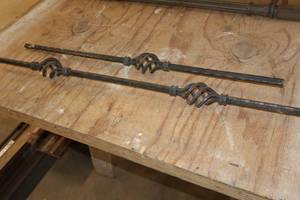 lot 1851 image: Lot of (2) Wrought Iron Dcor 32-34, 35-12
