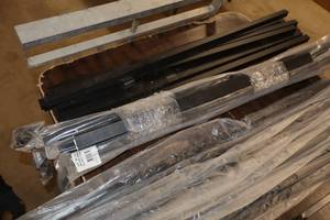 lot 1855 image: Assorted Parts For Extruded Aluminum - Spacers, Ballisters, Mounts