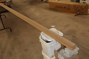 lot 1859 image: Unstained Wood Hand Rail 113x2-34x2-12