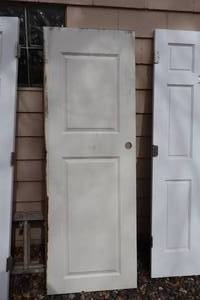 lot 1112 image: Solid Core 2-Panel Door 27-58x79-14