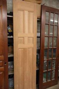 lot 1129 image: Solid Core 6-Panel Door 23-34x93