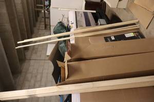 lot 1884 image: Lot of  Assorted Unprimed Wall Boards and Trim