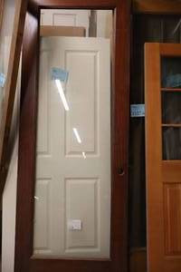 lot 1176 image: Glass Door 35-34x95-14 with Wood Frame