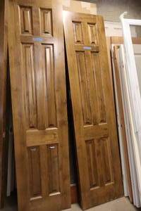 lot 1184 image: Lot of (2) 6-Panel Closet Door 23-34x95-14 with Jamb