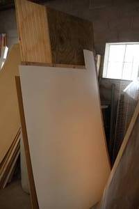 lot 1899 image: Lot of (10) 116 to 34 Plywood Paneling Sheets