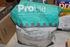 lot 1923 image: Lot of (1 Partial Bag) ProLite Premium Large Format Tile Mortar