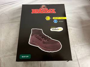 lot 4 image: Brahma Steel Toe Work Boots - Size 11