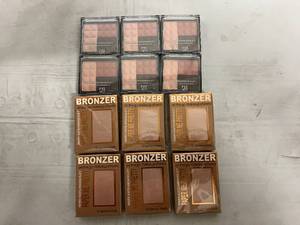 lot 16 image: 6 Eye Shadow Palettes and 6 Packs of Bronzer on the go Makeup sheets