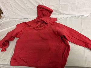 lot 45 image: 2 Heather Red Hoodies - Size Medium