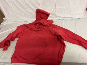 lot 47 image: 2 Heather Red Hoodies - Size Medium