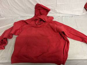 lot 48 image: 2 Heather Red Hoodies - Size Medium