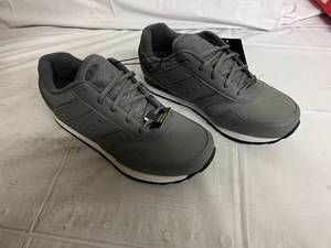 lot 65 image: Gray Athletic Works Memory Foam Shoes - Size 9 Wide - New