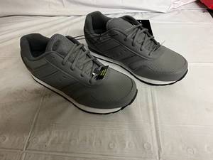 lot 67 image: Gray Athletic Works Memory Foam Shoes - Size 9 Wide - New