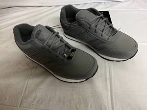 lot 68 image: Gray Athletic Works Memory Foam Shoes - Size 9 Wide - New