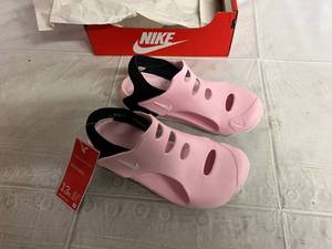 lot 74 image: Nike Sunray Protect 3 Childrens Shoe -  Size 13C - Pink Foam White-Black
