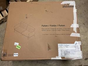 lot 98 image: DHP Sadie Futon Sofa Bed and Couch Sleeper