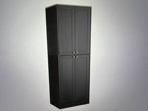 lot 100 image: Ella Rhae 4-Door Kitchen Pantry - Black