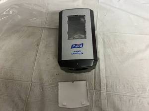 lot 118 image: 3 Purell Automatic Hand Sanitizer Dispensers with Adhesive Mounting Strip