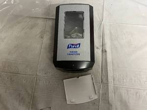 lot 120 image: 3 Purell Automatic Hand Sanitizer Dispensers with Adhesive Mounting Strip