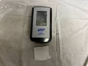 lot 119 image: 3 Purell Automatic Hand Sanitizer Dispensers with Adhesive Mounting Strip