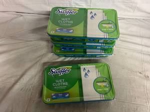 lot 127 image: 4 x 12 Packs of Swiffer Wet Mopping Cloths