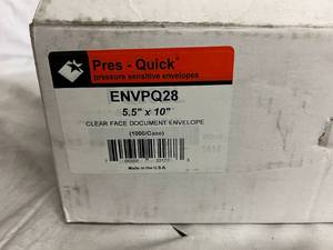 lot 138 image: 1000 Clear Face Document Envelopes