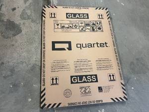 lot 143 image: Quartet Magnetic Glass White Board