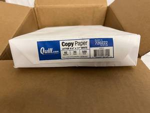 lot 174 image: 2500 Sheets of 8 12 x 11 Copy Paper