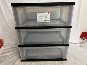 lot 175 image: 3 Drawer Rolling Cart