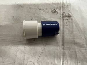 lot 179 image: 24 Blue ENTERED Round Stamp Pads