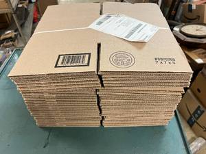 lot 215 image: 7 x 7 x 5 Cardboard Boxes - 25ct
