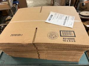 lot 217 image: 10 x 8 x 6 Cardboard Boxes - 25ct