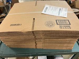 lot 220 image: 10 x 8 x 6 Cardboard Boxes - 25ct