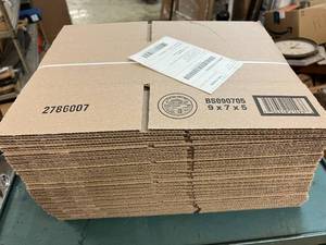 lot 222 image: 9 x 7 x 5 Cardboard Boxes - 25ct
