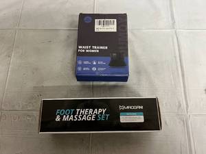 lot 262 image: Waist Trainer and Foot Therapy Massage Set